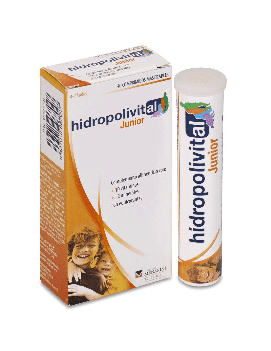 HIDROPOLIVITAL JUNIOR 40 COMPRIMIDOS MASTICABLES