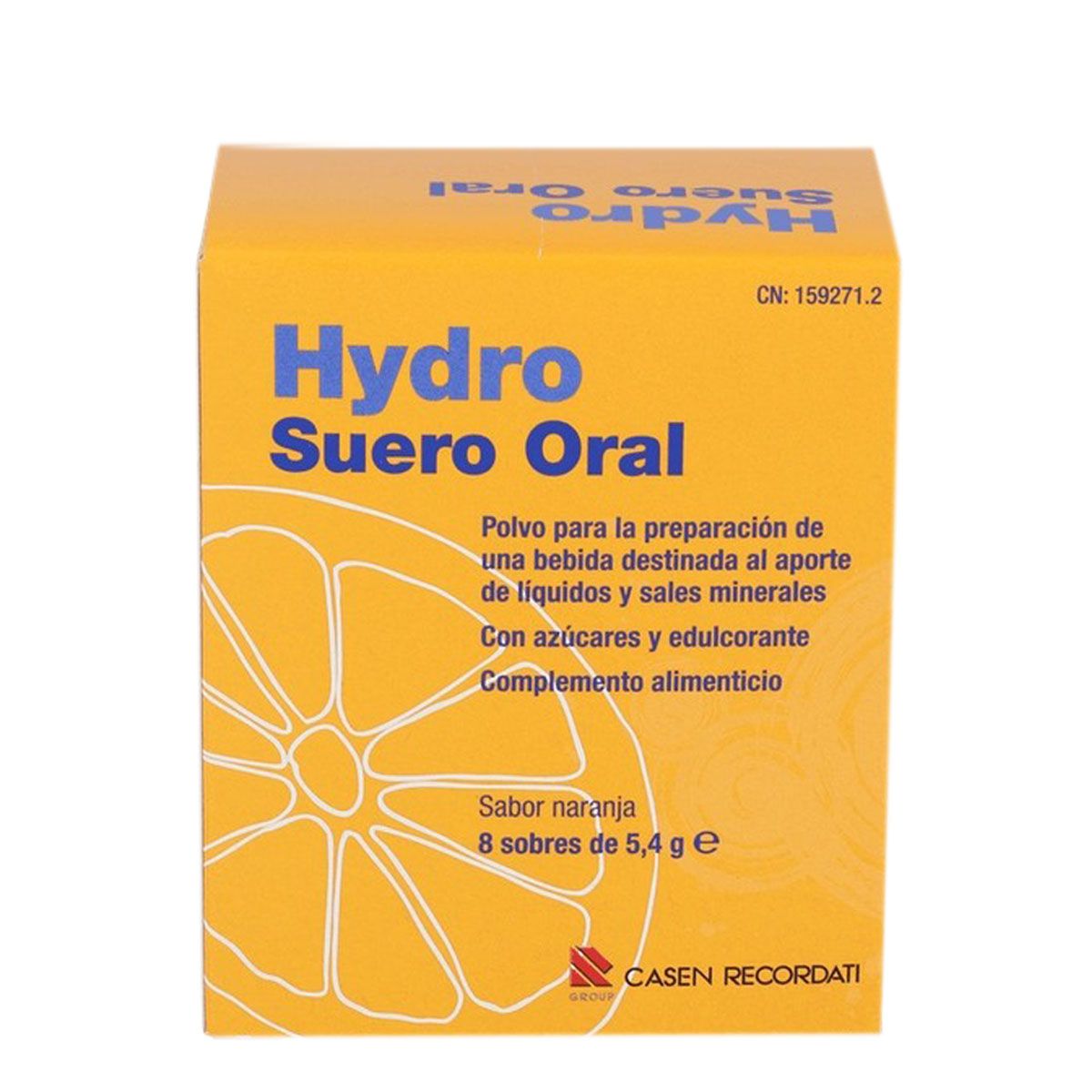 HYDRO SUERO ORAL NARANJA 8 SOBRES