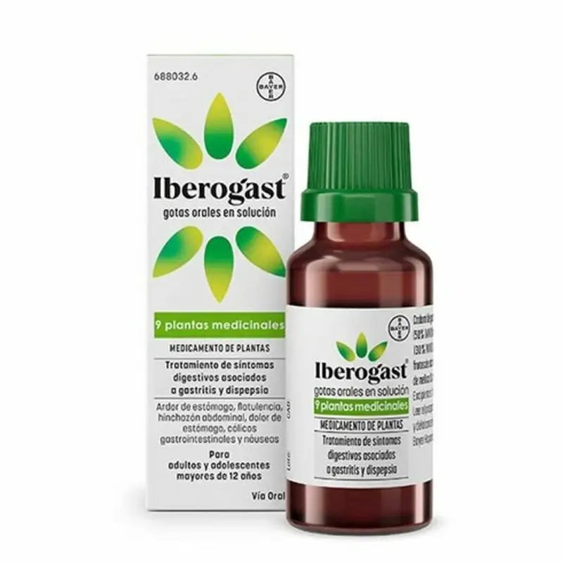 IBEROGAST GOTAS ORALES SOLUCION 20 ML