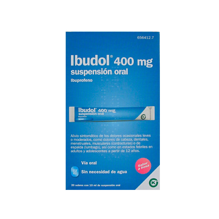 IBUDOL 400MG 20 SOBRES SUSPENSION ORAL 10 ML