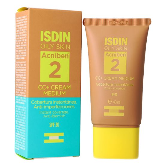 ISDIN OILY SKIN ACNIBEN CC+ CREAM; ; 1 TUBO 40 ml COLOR MEDIUM