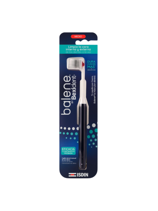 BALENE BY BEXIDENT; CEPILLO DENTAL ADULTO; 1 UNIDAD DUREZA MEDIA COLOR AZUL