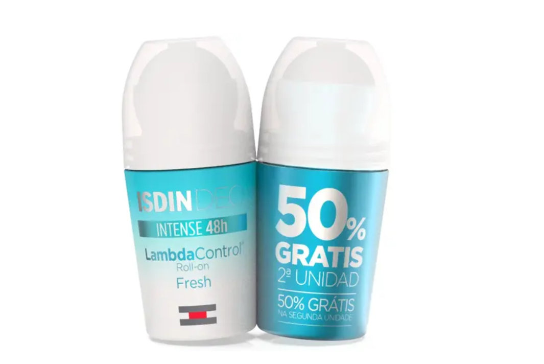 ISDIN LAMBDA DESODORANTE FREE ROLL ON DUPLO 50 ML