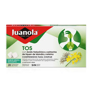 JUANOLA TOS 20 COMPRIMIDOS PARA CHUPAR SABOR MENTA EUCALIPTO
