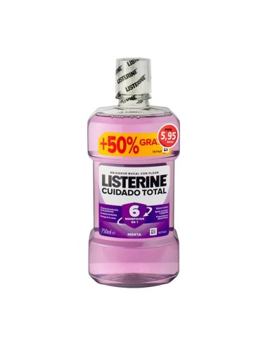 LISTERINE CUIDADO TOTAL 1 BOTELLA 750 ml PACK AHORRO