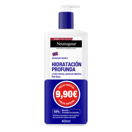 NEUTROGENA FORMULA NORUEGA HIDRATACION PROFUNDA LOCION CORPORAL PIEL SECA 1 ENVASE 400 ml