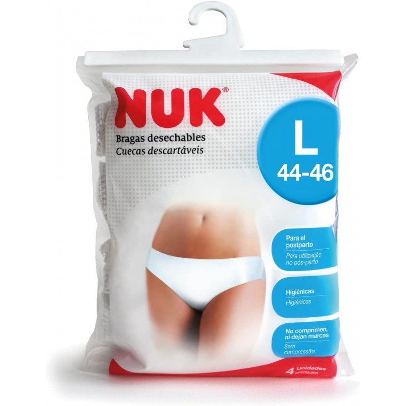 NUK BRAGAS DESECHABLES TALLA L 4 UNIDADES