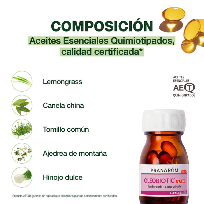 PRANAROM AROMAFEMINA OLEOBIOTIC 15 Cápsulas