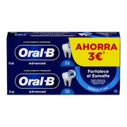 ORAL-B ADVANCED DUPLO PASTA DENTAL FORTALECE EL ESMALTE 75 ML