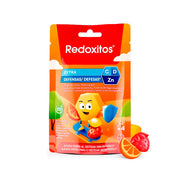 REDOXITOS EXTRA DEFENSAS;;25 CARAMELOS GOMA SABOR NARANJA FRESA Y FRUTA TROPICAL