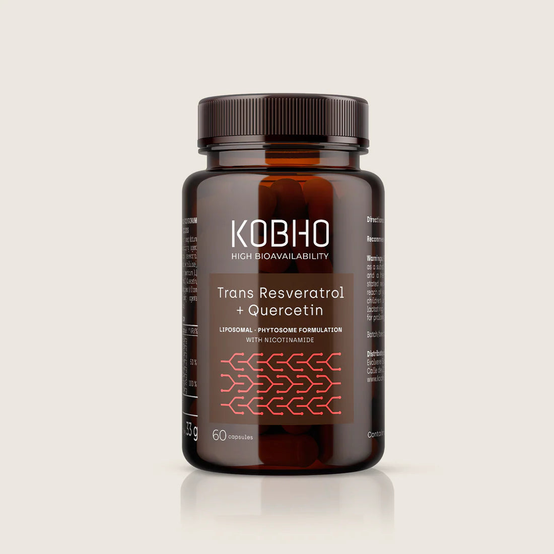KOBHO TRANS RESVERATROL + QUERCETINA 60 CÁPSULAS