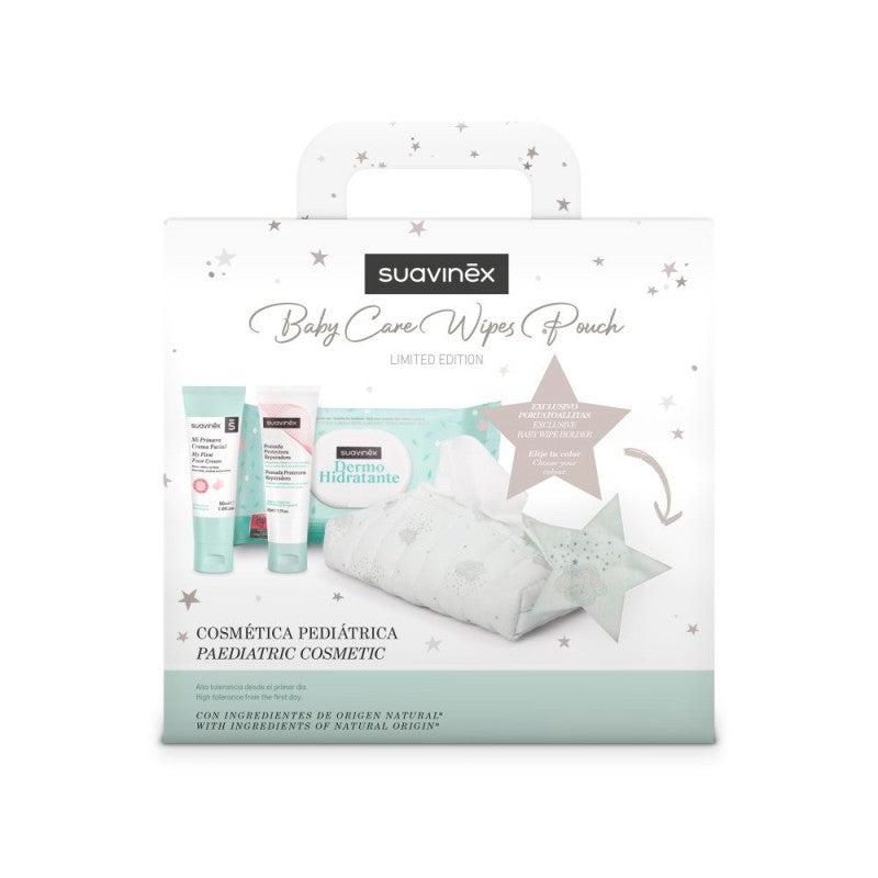 SUAVINEX BABY PACK CARE WIPES POUCH AZUL REGALO PORTA TOALLITAS