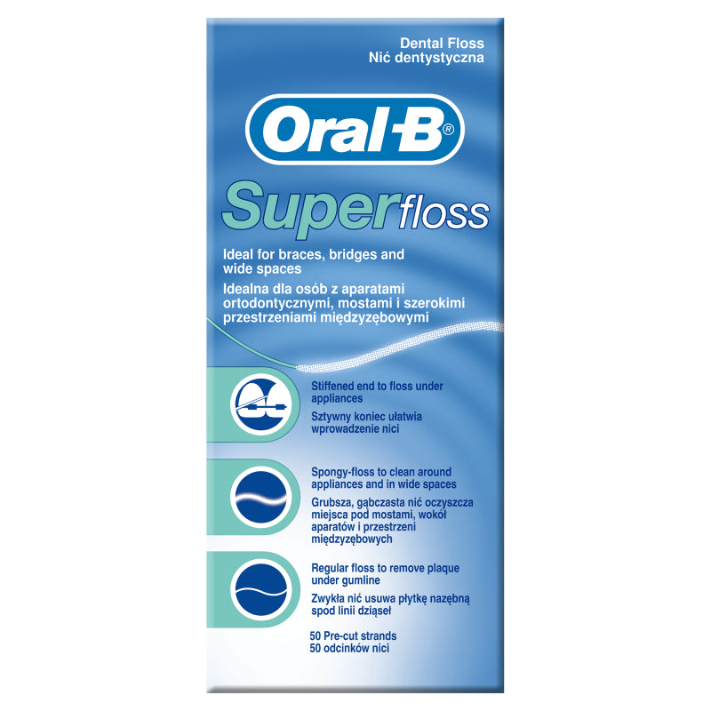 ORAL B SUPER FLOSS 50 UNIDADES