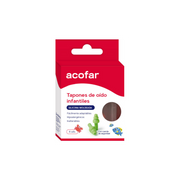 ACOFAR TAPONES OIDOS SILICONA MOLDEADA INFANTILES 6 UNIDADES