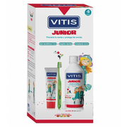 VITIS JUNIOR PACK 1 COLUTORIO 50 ml + 1 ENVASE GEL DENTIFRICO 75 ml + 1 CEPILLO