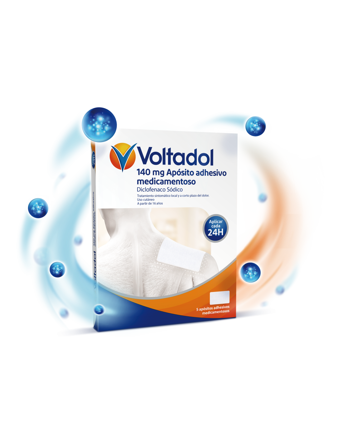 VOLTADOL 140MG APOSITO ADHESIVO MEDICAMENTOSO 10UDS