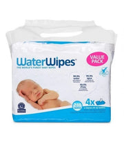 WATER WIPES TOALLITAS BEBE PACK 4 ENVASES DE 60 UNIDADES